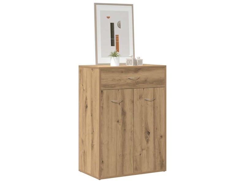  Meuble à chaussure | armoire à chaussures chêne artisanal bois d'ingénierie shl5548  - Conforama C