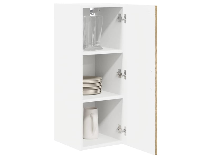 Meuble mural de cuisine | armoire de cuisine 2 pcs chêne sonoma bois d'ingénierie shl2089 - Conforama C