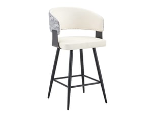 tabouret de bar <strong>HAUSS SPOLE</strong> - blanc hauteur d'assise 64 cm vendu Par paire