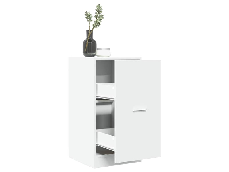  Meuble de rangement, armoire d'apothicaire blanc 40x41x77,5 cm bois d'ingénierie  - Conforama B
