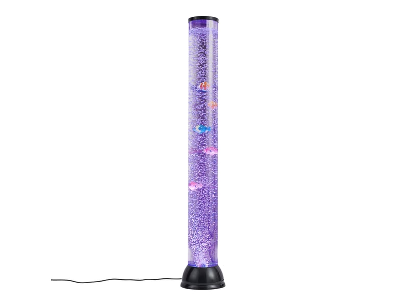  Tube à bulles noir 90 cm avec led rgb - zoop  - Conforama E