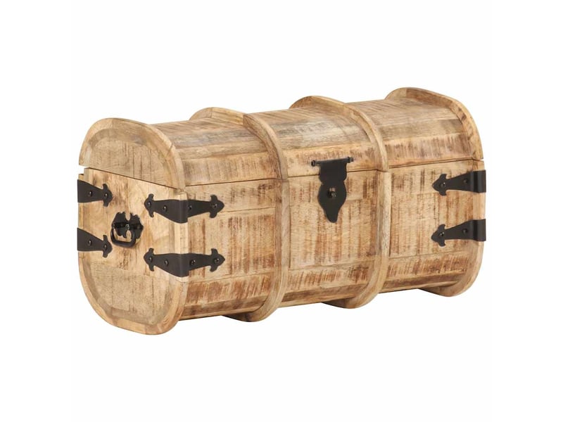  Coffres de rangement 2 pcs bois de manguier massif  - Conforama E