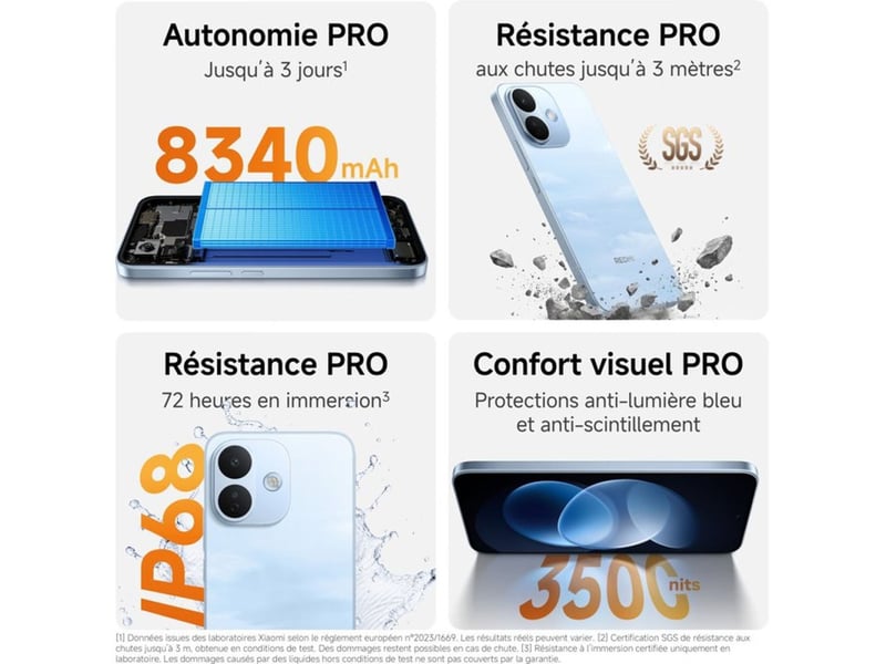 Smartphone 5g redmi note 17 pro violet 6go 256go 6,83 amoled 120hz ip68 421705_AADMS93282_6_DROPFR - Conforama C