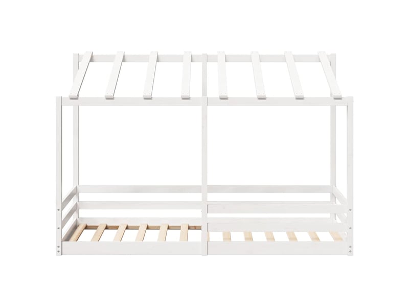  Lit pour enfants - lit jeune sans matelas blanc 100x200 cm bois pin massif  - Conforama D