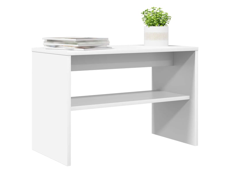  Meuble tv - banc tv - meuble de rangement 60 x 30 x 40 cm blanc bois d'ingénierie  - Conforama C