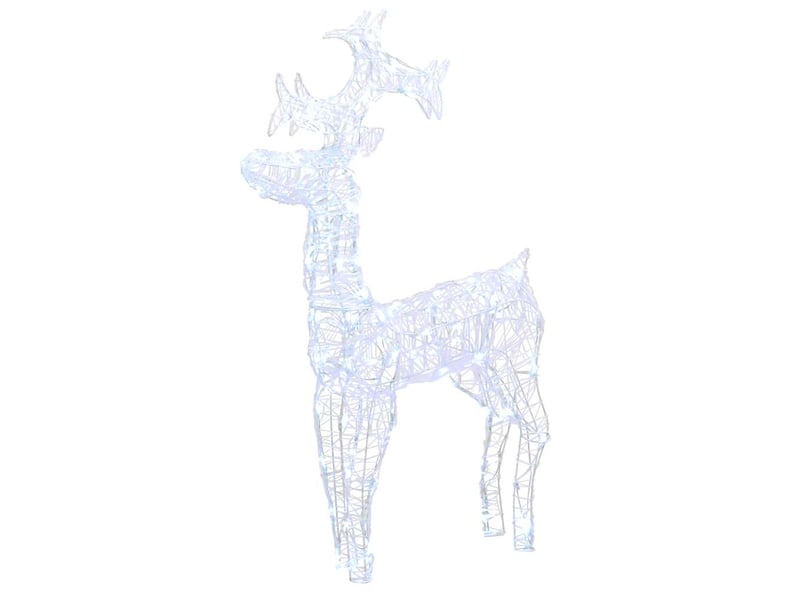  Renne de décoration de noël 90 led 60x16x100 cm acrylique  - Conforama A
