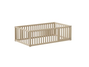 Lit simple 90x200 cm DESMIU  ORFRN623P191815N coloris blanc