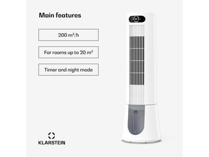Rafraîchisseur d'air KLARSTEIN  - 45 watts 3 vitesse(s)