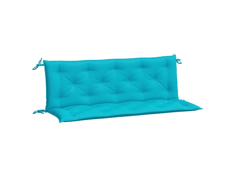  Lot de 2 coussins de banc de jardin, coussins d'assise turquoise 150x50x7 cm tissu cf58702  - Conforama A