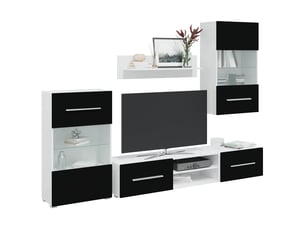 Meuble tv coloris noir 120 cm <strong></strong>  <strong></strong>
