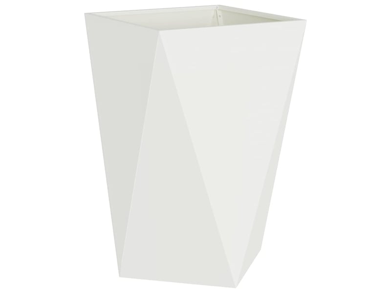  Jardinière - bac à fleurs blanc 50 x 50 x 75 cm acier  - Conforama A