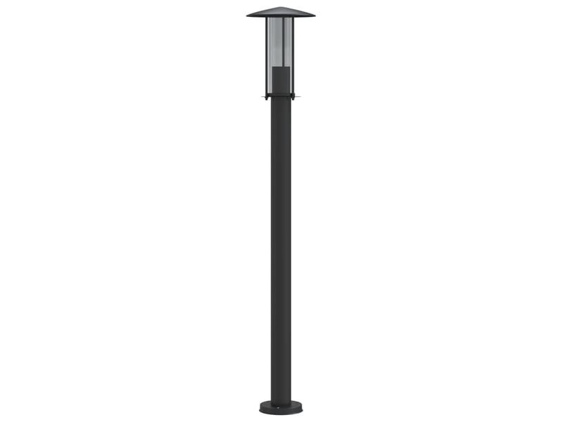  Lampadaires d'extérieur 3 pcs 100 cm acier inoxydable noir 02_0042545  - Conforama D