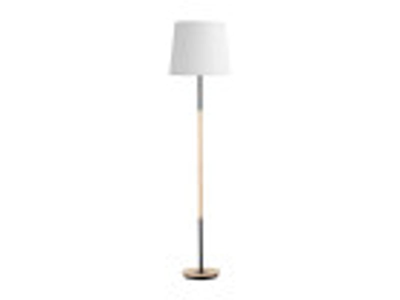 Fabrilamp alondra lampadaire textile noir, hêtre et blanc, 1 x e27, h 168 cm, ø 40 cm 252541088 - Conforama B