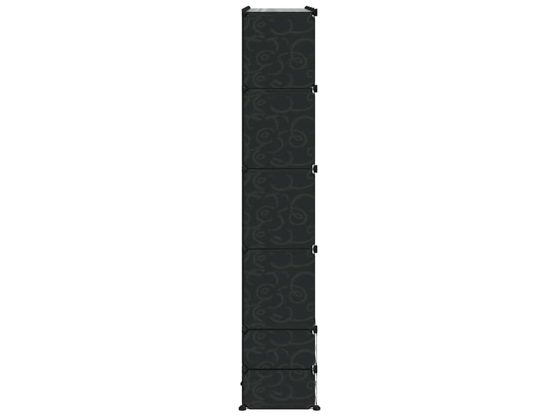  Armoire modulaire 18 compartiments noir et blanc 37x146x180,5cm  - Conforama E