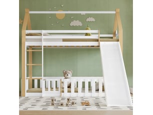 Lit superposé 90x200 cm <strong>OKWISH</strong>  <strong></strong> coloris bicolore