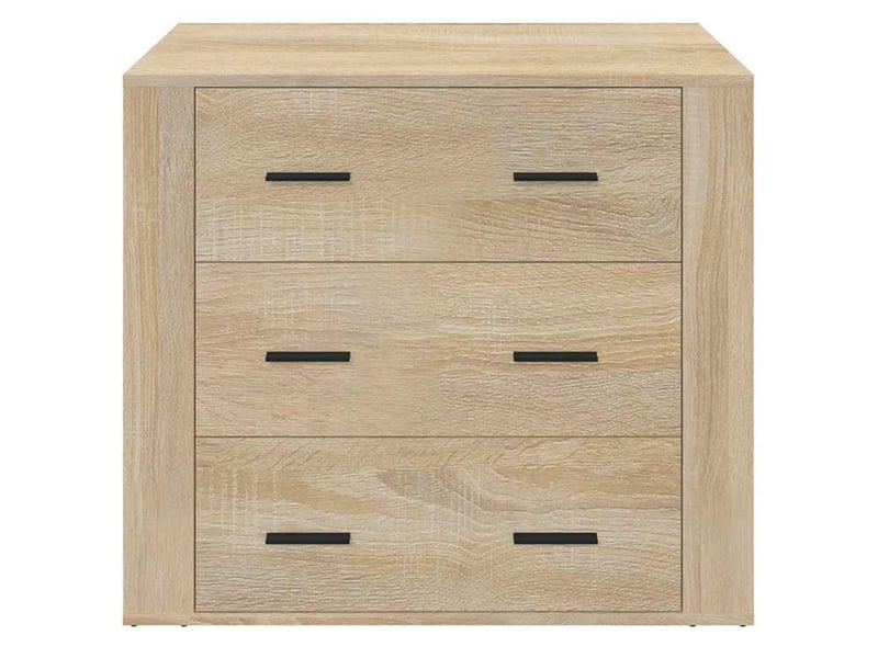  Buffet - bahut - meuble de rangement chêne sonoma 80x33x70 cm bois d'ingénierie  - Conforama C