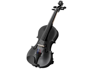 Violon 44 ensemble de violon en bois massif pour adultes et débutants avec étui léger et portable 60 x 21 cm noir