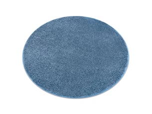 Tapis cercle santa fe bleu 74 plaine couleur unie cercle 150 cm