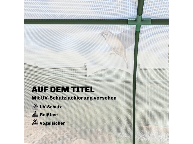 Serre de jardin - dimensions - couverture pe isolante - cadre en acier robuste - porte à fermeture éclair 200x100x80cm - Conforama D