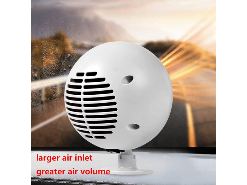  Ventilateur chauffant portable 12 v 120 w pour voiture, rotation à 360°, dégivreur de pare-brise, ventilateur de refroidissement électrique (noir, multicolore XLH-ZLS-005880MF - Conforama E