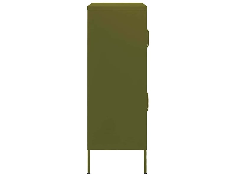  Armoire de rangement, rangement bureau vert olive 80x35x101,5 cm acier shl1209  - Conforama D