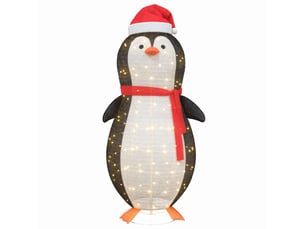 Figure de pingouin en neige blanc chaud 78 x 178 cm tissu cf61926