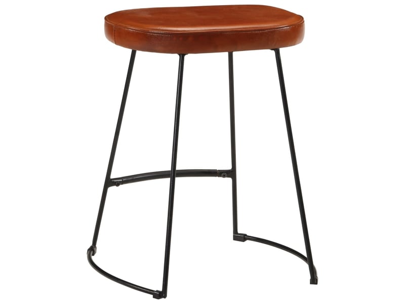  Lot de 2 tabouret de bar, chaise de bar marron foncé 40x29,5x53 cm  - Conforama E