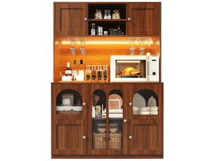 Buffet 8 porte(s)  0 tiroir(s)   - 120 cm coloris marron 