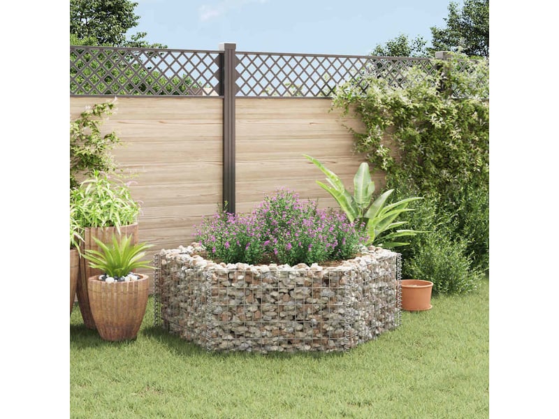  Jardinière - lit surélevé à gabion hexagonale 160x140x50 cm  - Conforama B