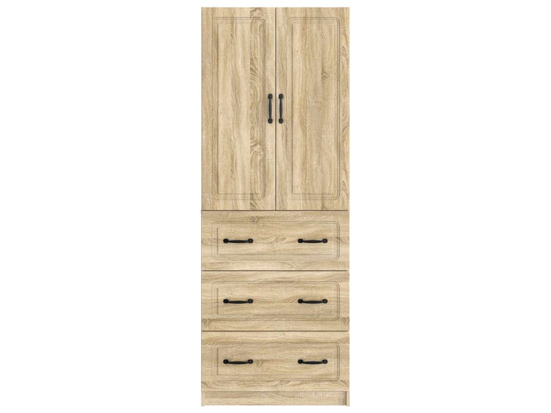 Ensemble de meubles 2 pcs, rangement de salon 66 x 34,5 x 87 cm bois d'ingénierie shl814 - Conforama E