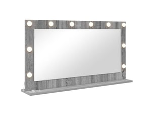 Miroir rectangulaire à fixer coloris gris <strong></strong>  <strong></strong> - 100 cm x 55 cm