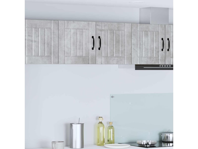  Armoire de cuisine gris béton 80x31x40cm bois d'ingénierie shl9606  - Conforama B