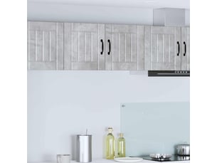 Armoire de cuisine gris béton 80x31x40cm bois d'ingénierie shl9606