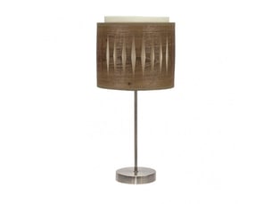 Lampe à poser fabrilamp alexandra e14 coloris cuirbois foncé 42 x 17 x 17 cm