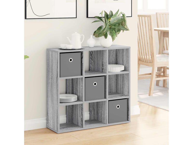  Buffet - bahut - meuble de rangement gris sonoma 73,5 x 24 x 69,5 cm  - Conforama B