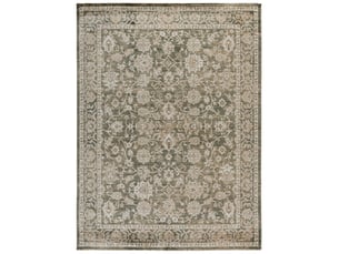 Tapis transitionnel en polypropylène vertbeige, 244 x 305 cm