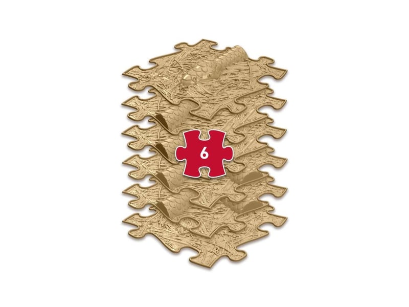  Tapis sensoriel muffik parcours serpent - 6 pièces, beige MFK-050-3 - Conforama C