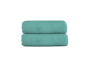 Lot 2 serviettes de toilette 50x90 coton éponge
