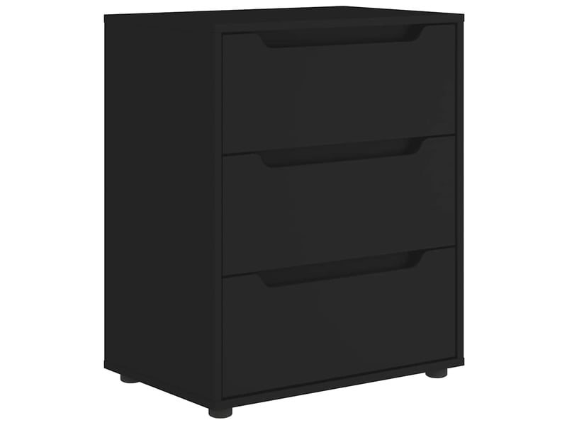 Buffet salon visnes noir 60x40x73 cm bois d'ingénierie  - Conforama A