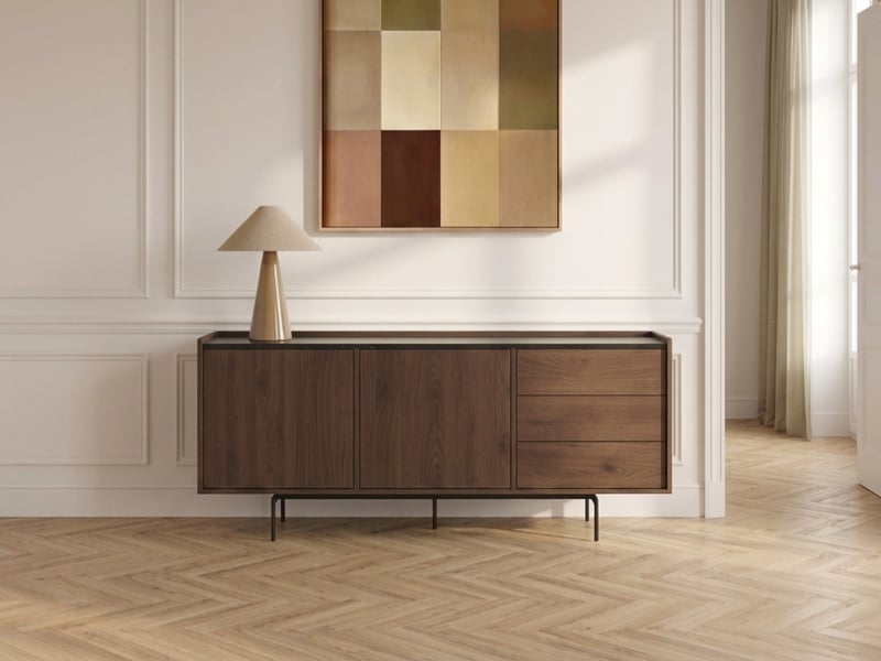  Bobochic buffet 2 portes 3 tiroirs 170 cm freda FREDA - Conforama B
