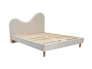 Lit 2 places 140x190 cm BOBOCHIC  CELINA coloris beige
