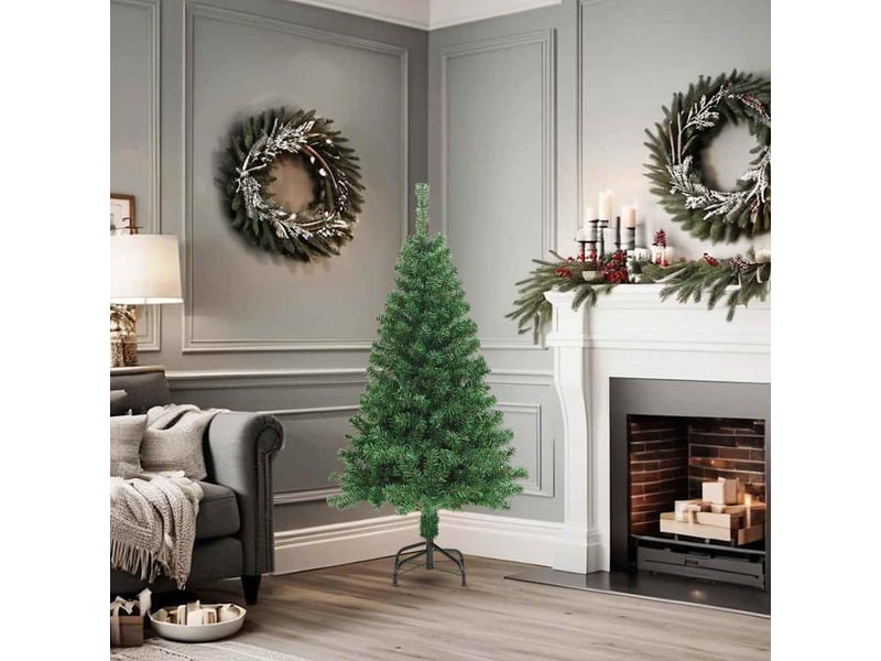  Sapin de noël, arbre de noël artificiel avec branches épaisses vert 150 cm pvc  - Conforama A