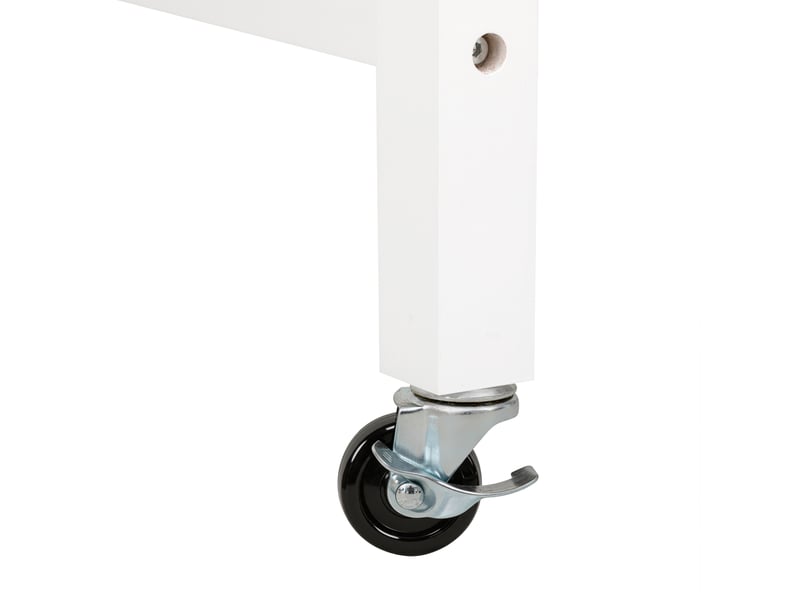  Îlot de cuisine mobile avec plateau latéral extensible, rangements, tiroirs et emplacement pour poubelle  - Conforama E