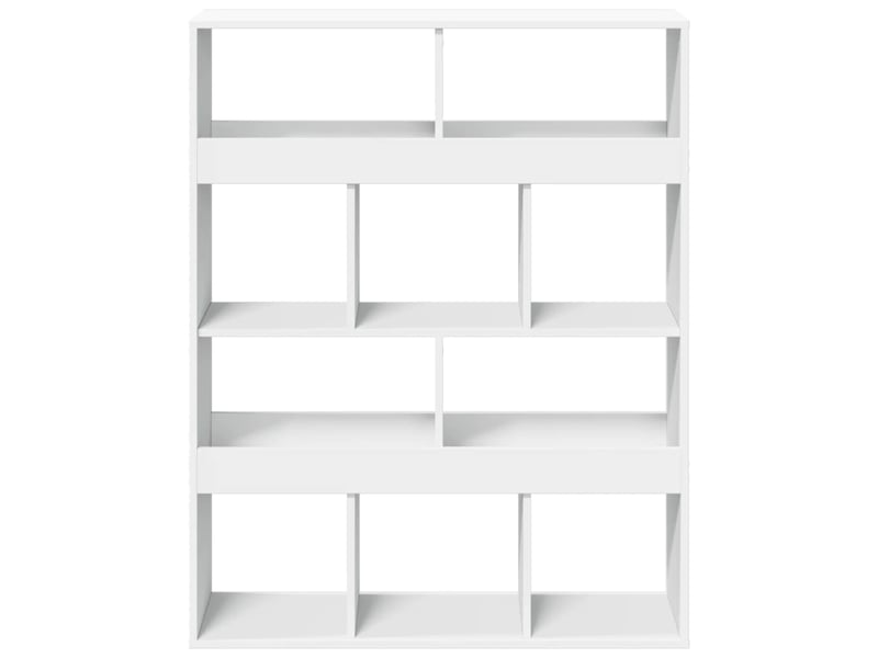 Cloison bibliothèque, meuble de rangement blanc 100x33x125,5 cm bois d'ingénierie shl7821 - Conforama D