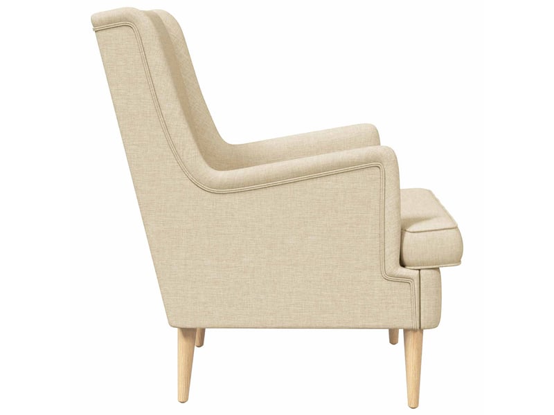  Vidaxl fauteuil crème tissu  - Conforama E