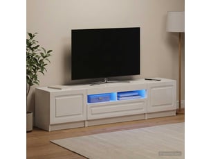 Meuble tv coloris blanc 49 cm <strong></strong> <strong></strong>