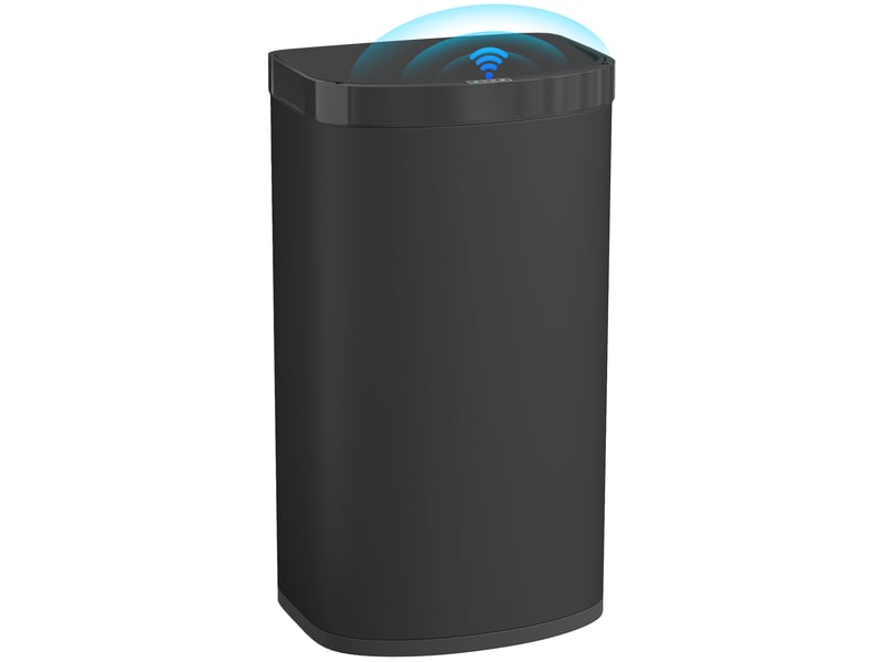  Poubelle automatique 55 l capteur infrarouge acier inoxydable noir 38 x 28,5 x 69 cm  - Conforama A