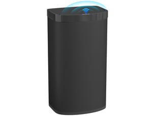 Poubelle automatique 55 l capteur infrarouge acier inoxydable noir 38 x 28,5 x 69 cm