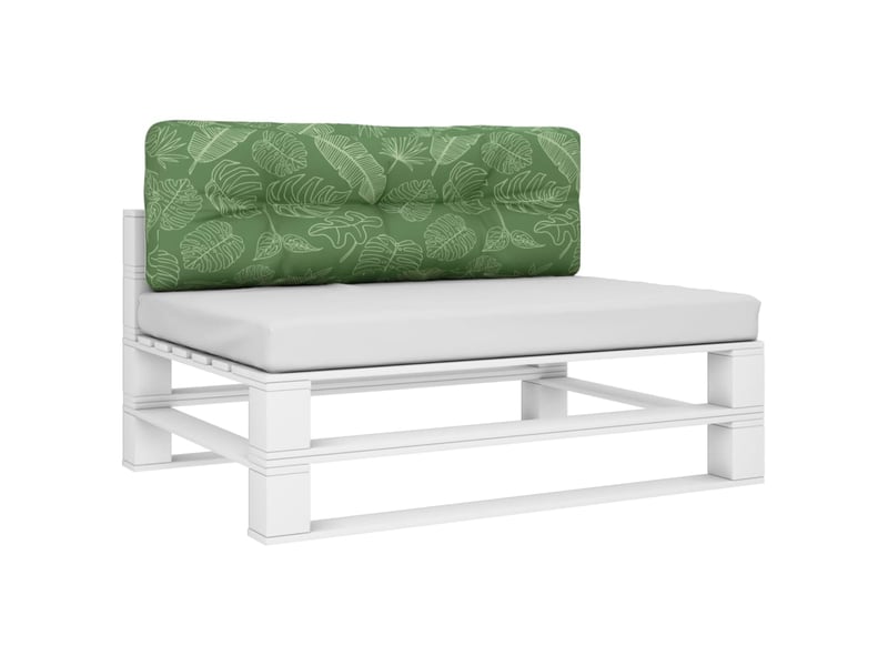  Coussin de palette, coussin de chaise, coussin de canapé à motif de feuilles 120x40x12 cm tissu cf55261  - Conforama C