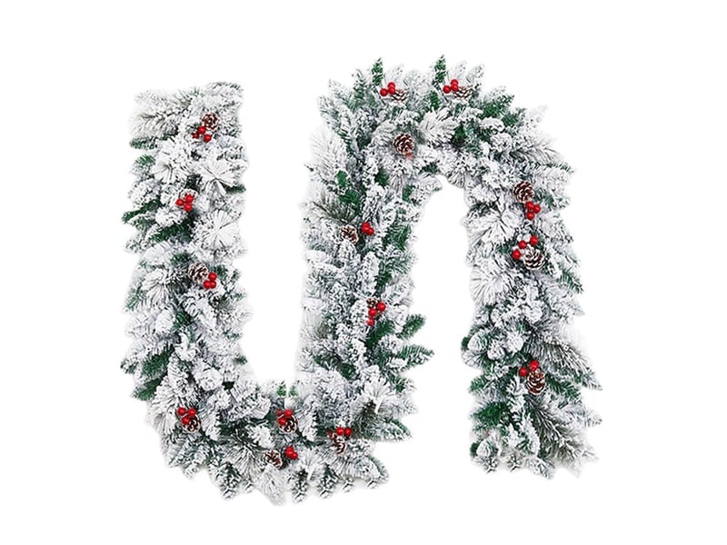  Guirlande de noël en pin vert 1,8m – épaisse, réutilisable, pour cheminée, table, mur et intérieurextérieur  - Conforama A
